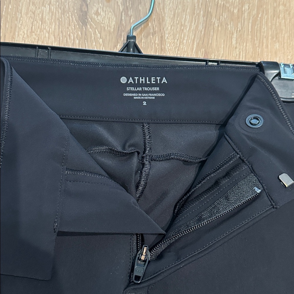 Athleta Black Stellar Trouser - Size 2 - Picture 12 of 14